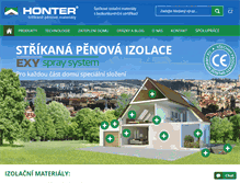 Tablet Screenshot of honter.cz